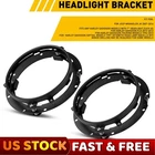 2X 7" Inch Round Led Headlight Mounting Ring Bracket For Jeep Wrangler Jk Usa New. Price: $45.92.