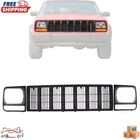 New Black Grille Left Right Headlamp Door Bezel 3PC For 1997-2001 Jeep Cherokee. Price: $72.42.
