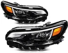 For 2019-2023 Jeep Cherokee Black Projector Headlights Assembly Pair W/led Drl New. Price: $321.88.