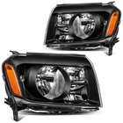 Headlights Assembly For 2009 2010-11 Honda Pilot 3.5L Black Housing Clear New. Price: $115.99.