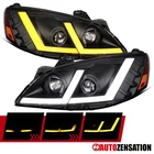 Fit 2005-2010 Pontiac G6 Black Led Tube Projector Headlights Sequential Signal New. Price: $234.64.