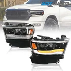 For Dodge Ram 1500 2019-2024 Black Bezel Full Led Reflector Headlights Assembly New. Price: $263.22.