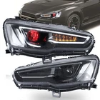 Vland Pair Led Headlights For Mitsubishi Lancer Evo X 2008-2017 Red Demon Eyes New. Price: $364.49.