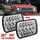 2X 7X6" Chrome Led Headlights H6014/H6052/H6054 Square For Mazda B2200 B2600 Glc New. Price: $34.25.