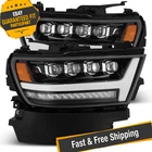 Alpharex 880516 Nova-series Black Led Projector Headlights For 19-22 Ram 1500 New. Price: $1495.00.