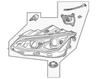Genuine Volkswagen Headlight Assembly 5H0-941-113-D New. Price: $959.08.
