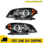 Black Headlight Assembly Set For 2008-2012 Chevy Malibu Halogen Amber Reflector New. Price: $80.99.