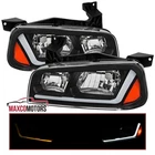 Black Headlights Fits 2006-2010 Dodge Charger Led Strip Sequential Signal Lamps New. Price: $182.49.