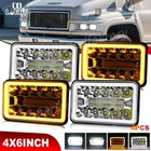 4PCS Fit Gmc C4500 C5500 Topkick 2003-2009 Dot 4X6" Led Headlights Hi/lo Beam H4 New. Price: $66.99.