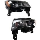 Headlights Set Halogen Fits 2017-2022 Jeep Grand Cherokee New. Price: $316.54.