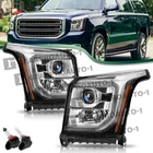 For 2015-2020 Gmc Yukon Halogen W/led Drl Projector Headlights Lamp Left+right New. Price: $190.99.