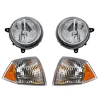 Headlight Kit For 2007-2010 Jeep Compass With Bulbs Driver And Passenger Side New. Price: $139.89.