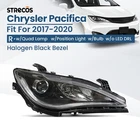 For 2017-2020 Chrysler Pacifica Halogen Headlight Black Bezel W/o Led Drl Right New. Price: $126.99.