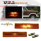 Amber Lens Led Front Bumper Side Marker Lights Fits Ford Bronco F150 F250 F350 New. Price: $22.99.