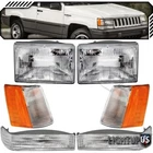 Corner Parking Head Lights Pair Combo Set For 93-96 Jeep Grand Cherokee New. Price: $699.99.