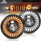 Colight Pair 7" Led Headlights Halo Drl For 1997-2018 Jeep Wrangler Jk Cj Tj New. Price: $118.99.