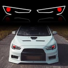 Blackout Vland Led Headlights For 2008-2017 Mitsubishi Lancer Evo X W/demon Eyes New. Price: $404.99.