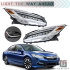 For Honda Accord Sedan 2016-2017 Full Led Headlight Chrome Headlamp Right+left New. Price: $331.01.