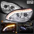 Fits 1998-2006 Mercedes Benz W220 S-class Upper Led Signal Projector Headlights New. Price: $308.38.