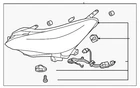 Genuine Subaru Headlamp Assembly 84002FL612 New. Price: $831.45.
