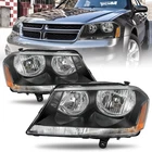 For 2008-2014 Dodge Avenger Headlights Assembly Black Housing Amber Corner Lamp New. Price: $73.50.