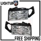 Headlights Headlamps Pair Left Right Set For 97-99 Cadillac Deville New. Price: $159.45.