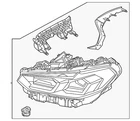 Genuine Bmw Headlamp Assembly 63-11-5-A0E-602 New. Price: $3616.31.