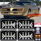 4PCS 4X6" Led Headlights Fit Pontiac Firebird Trans Am 1977 1978 1979 1980 1981 New. Price: $70.98.