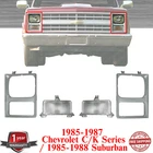 Headlight Bezels Silver + Signal Lights For 1985-1987 Chevy C/k Series Pickup New. Price: $122.33.