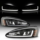 For 2004-2008 Pontiac Grand Prix Led Tube Black Headlights Headlamps Left+right New. Price: $219.64.