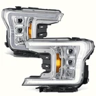 Fit 18-20 Ford F-150 Switchback Sequential Projector Led Headlights Chrome/amber New. Price: $415.90.