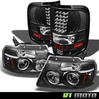 Black 2004-2008 Ford F-150 Halo Projector Headlights +led Tail Left+right New. Price: $248.99.