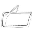 Door Seal Kit Thunderbird Hardtop & Convertible 1964-66 Ford Car C4SZ-6320530-PR New. Price: $124.95.