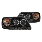 Ford F-150 97-03 Headlights Driver & Passenger Side Black Halo Projector New. Price: $271.83.