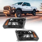 Pair Sequential Headlights For 2009-2018 Dodge Ram 1500/2500/3500 Led Drl Lh+rh New. Price: $429.99.