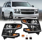 Pairs Of Hid Headlights Assembly Led Drl For 2015-2020 Chevy Tahoe Suburban New. Price: $349.99.