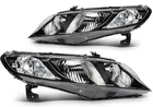 Headlights Assembly Pair For Honda Civic Sedan 2006 2007 2008-2011 Black Housing New. Price: $88.99.
