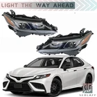 For Toyota Camry 2021 2022 Led Black Headlight Lamp Assembly Left+right New. Price: $145.58.