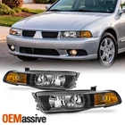 For 2002-2003 Mitsubishi Galant Halogen Type Black Headlights Pair Left+right New. Price: $104.99.