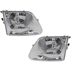 Left & Right Side Headlights Ford F-150 1997-2003 Halogen W/ Bulbs Lightning New. Price: $63.40.