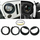 Hooke Road Headlight Mount Bracket Ring+eyebrow Cover Fit 07-15 Jeep Wrangler Jk New. Price: $30.99.