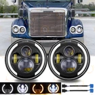 For Freightliner Coronado 2001-2016 7" Inch Round Led Headlights 6500K Drl&turn New. Price: $40.96.