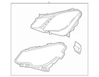 Genuine Mercedes-benz Headlamp Assembly 207-820-89-61-64 New. Price: $1746.40.
