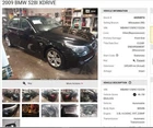 Driver Left Headlight Halogen Fits 08-10 Bmw 528I 4537564 Used. Price: $392.64.