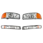 Front Headlights For Gmc Sierra 1500 1999-07&YUKON 2000-06 Chrome Housing Rh+lh New. Price: $45.92.