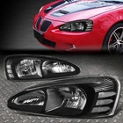For 04-08 Pontiac Grand Prix Black Housing Clear Corner Headlight Lamps New. Price: $75.49.