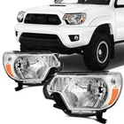 For 2012-2015 Toyota Tacoma 2.7L 4.0L Chrome Amber Headlights Assembly Pair Set New. Price: $78.99.