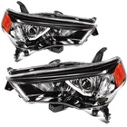 Pair Set Headlights Assembly For 2014-2020 Toyota 4RUNNER Black W/projector New. Price: $159.99.