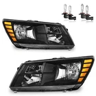 Pair Headlights Assembly For 2009-2020 Dodge Journey Black Headlamps W/ Bulbs New. Price: $89.98.