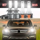 For Mercedes-benz GLK350 2013-2015 Bright Led Headlight Kit H7+H15 Bulbs 6000K New. Price: $48.99.